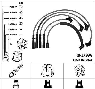 NGK 9932 Ignition Cable Kit