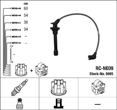 Ignition Cable Kit NGK 9985