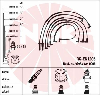 NGK 9996 Ignition Cable Kit
