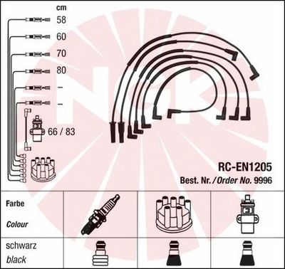 Ignition Cable Kit NGK 9996
