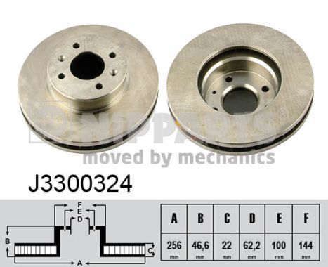 NIPPARTS J3300324 Brake Disc