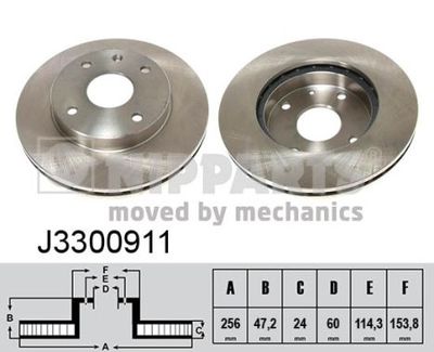 Brake Disc NIPPARTS J3300911