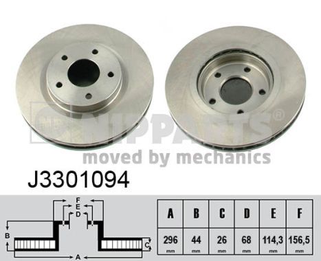 NIPPARTS J3301094 Brake Disc