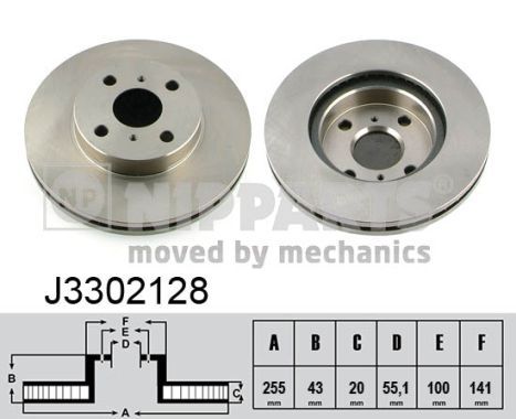 NIPPARTS J3302128 Brake Disc