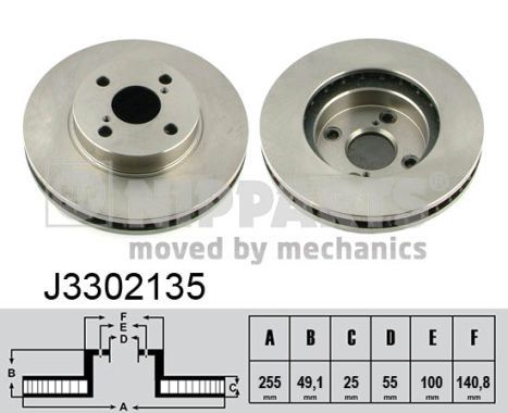 NIPPARTS J3302135 Brake Disc