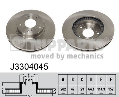 NIPPARTS J3304045 Brake Disc