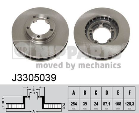 NIPPARTS J3305039 Brake Disc