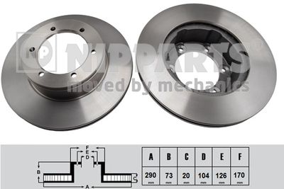 Brake Disc NIPPARTS J3305041