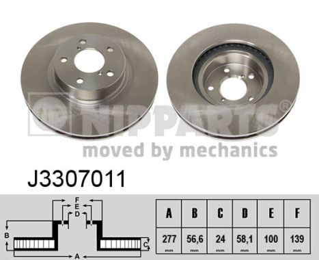 NIPPARTS J3307011 Brake Disc