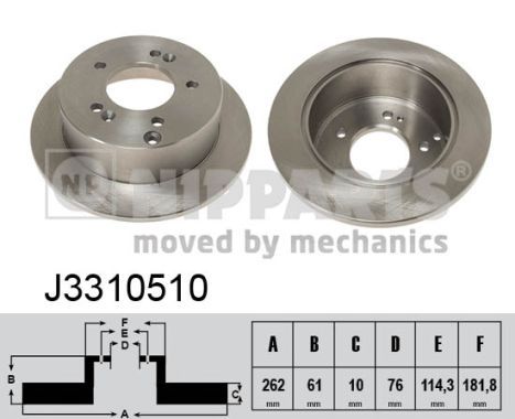 NIPPARTS J3310510 Brake Disc
