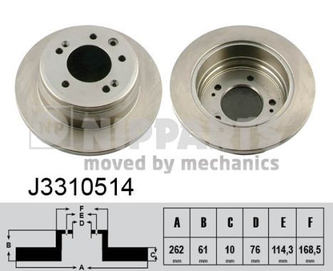 NIPPARTS J3310514 Brake Disc