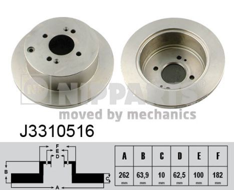 NIPPARTS J3310516 Brake Disc