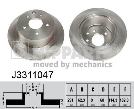 NIPPARTS J3311047 Brake Disc