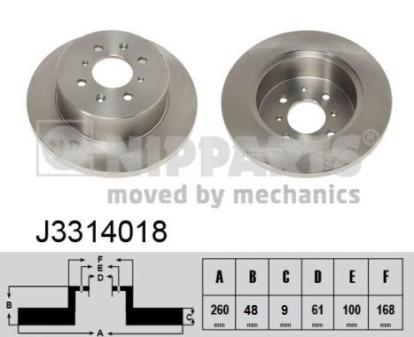 NIPPARTS J3314018 Brake Disc