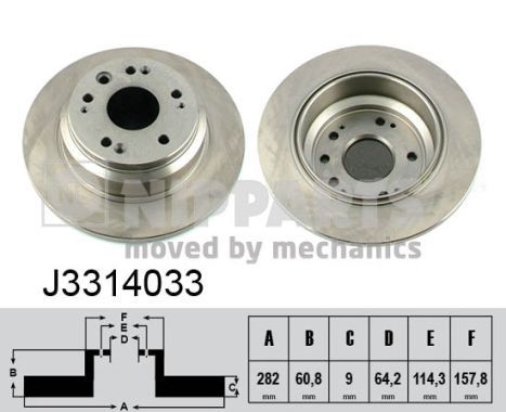 NIPPARTS J3314033 Brake Disc