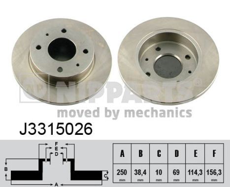 NIPPARTS J3315026 Brake Disc