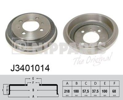 Brake Drum NIPPARTS J3401014