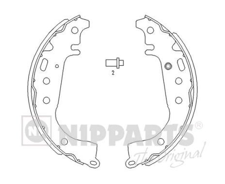 NIPPARTS J3502071 Brake Shoe Set
