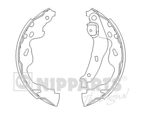 NIPPARTS J3502082 Brake Shoe Set