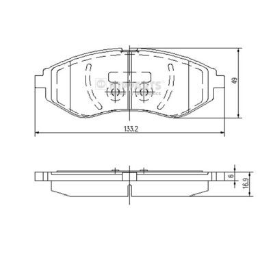 NIPPARTS J3600911 Brake Pad Set, disc brake