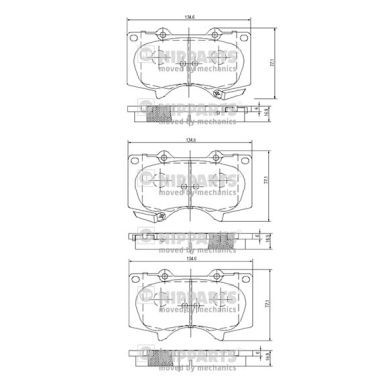 NIPPARTS J3602109 Brake Pad Set, disc brake