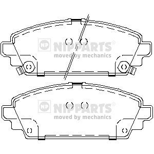 NIPPARTS J3604048 Brake Pad Set, disc brake