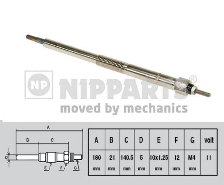 NIPPARTS J5711026 Glow Plug