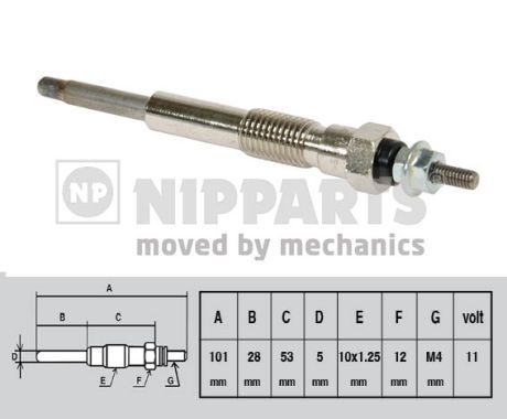 NIPPARTS J5712016 Glow Plug