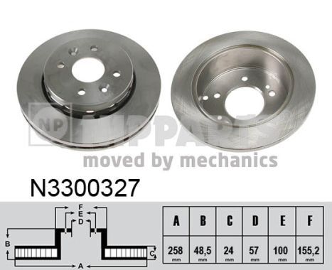 NIPPARTS N3300327 Brake Disc