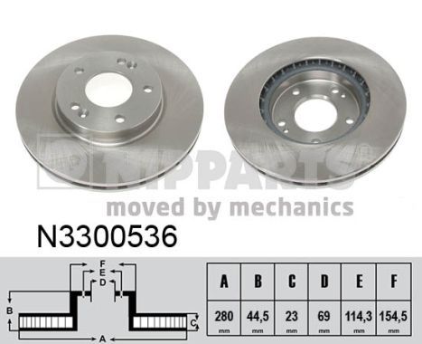 NIPPARTS N3300536 Brake Disc