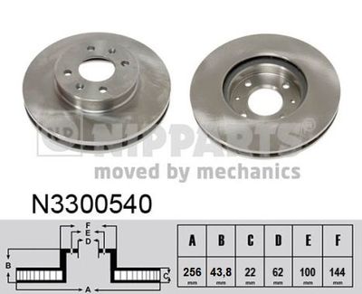 Brake Disc NIPPARTS N3300540