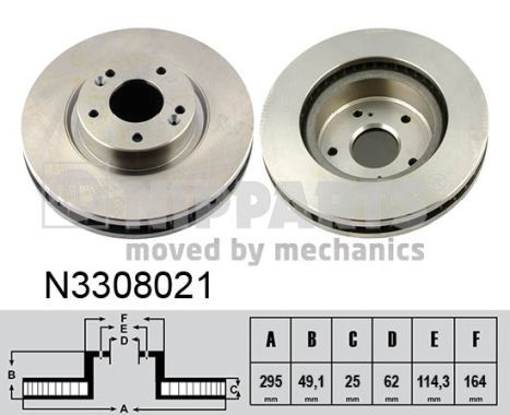 NIPPARTS N3308021 Brake Disc