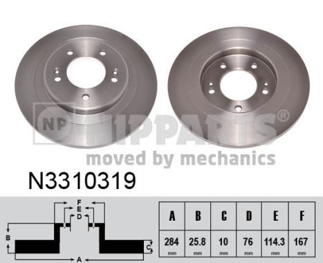 NIPPARTS N3310319 Brake Disc