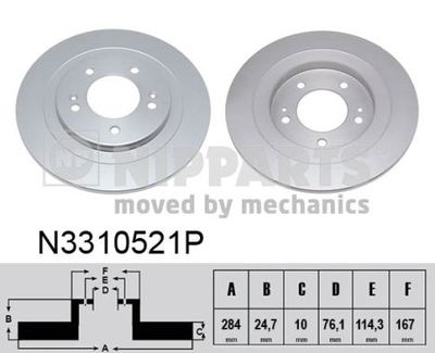 Brake Disc NIPPARTS N3310521P