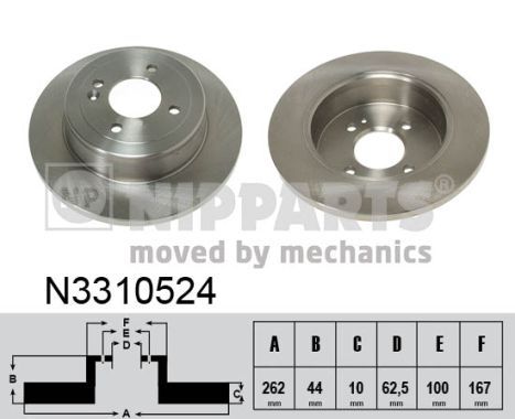 NIPPARTS N3310524 Brake Disc