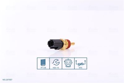 Sensor, coolant temperature NISSENS 207007
