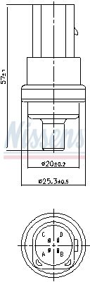 NISSENS 207009 Sensor, coolant temperature