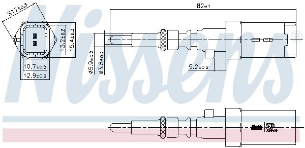 NISSENS 207016 Sensor, coolant temperature