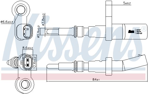 NISSENS 207017 Sensor, coolant temperature