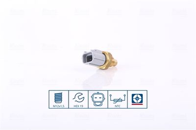 Sensor, coolant temperature NISSENS 207043
