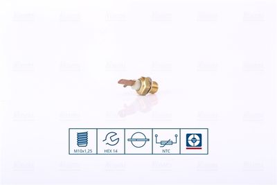 Sensor, coolant temperature NISSENS 207058
