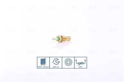 Sensor, coolant temperature NISSENS 207077