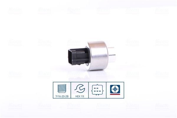 NISSENS 301019 Pressure Switch, air conditioning