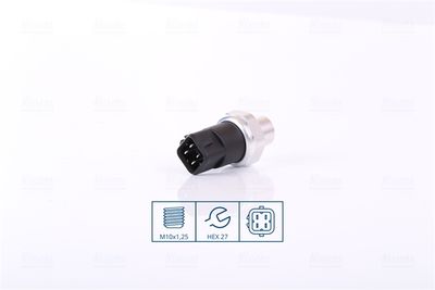 Pressure Switch, air conditioning NISSENS 301036