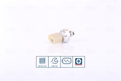 Pressure Switch, air conditioning NISSENS 301145