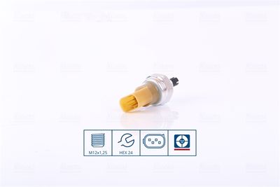Pressure Switch, air conditioning NISSENS 301201