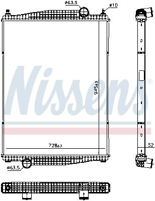 NISSENS 606241 Radiator, engine cooling