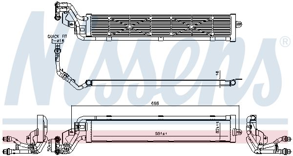 NISSENS 606268 Radiator, engine cooling