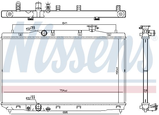 NISSENS 606294 Radiator, engine cooling
