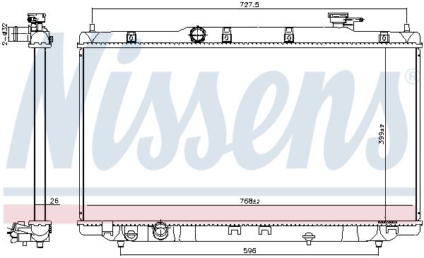 NISSENS 606310 Radiator, engine cooling